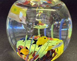 Lot # : 553 - Vintage Murano style art glass paperweight
