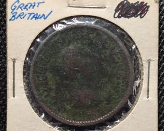 Lot # : 654a - 1806 Great Britain Cent coin. 
