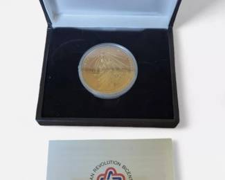 Lot # : 570a - The National Bicentennial Medal 1776-1976 Statue
