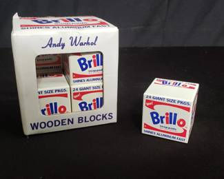 Lot # : 112 - Andy Warhol Brillo wooden blocks
