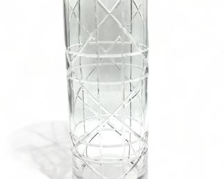 Lot # : 537a - Christian Dior large crystal vase, 14 1/2" h.
