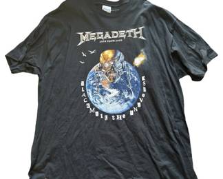 Lot # : 559 - Megadeath 2004 Tour 2005 T-shirt
