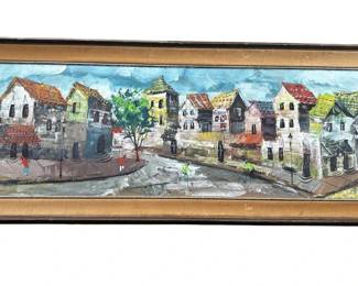 Lot # : 507z - Framed signed oil painting on board
