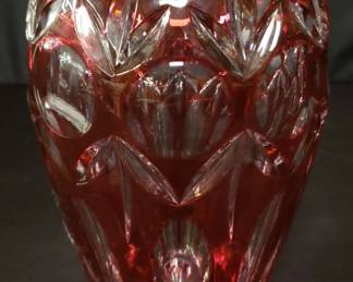 Lot # : 26 - Beyer crystal art glass vase
