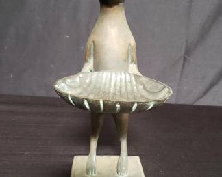 Lot # : 265 - Diego Giacometti style brass cat butler sculpture
