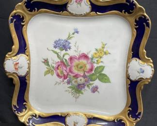 Lot # : 464 - Bavaria porcelain plate 2.9 lbs 13" x 13? LT
