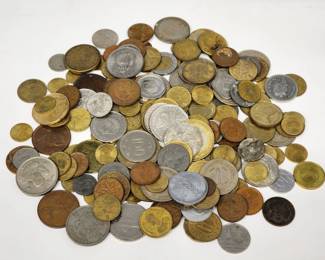 Lot # : 604 - Assorted foreign coins
