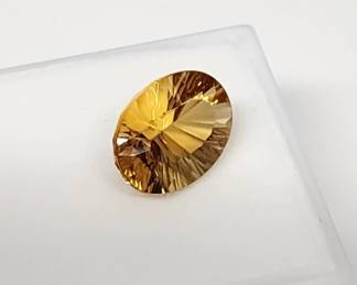 Lot # : 612 - 5.30ct Oval Citrine gemstone loose 14 x 10mm
