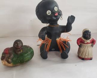 Lot # : 416 - Group of black Americana coin bank figurines
