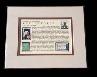 Lot # : 582a - Valley Forge Stamp Collection. Matted, suitable
