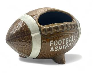 Lot # : 635a - Vintage ceramic football ashtray, 8" l.
