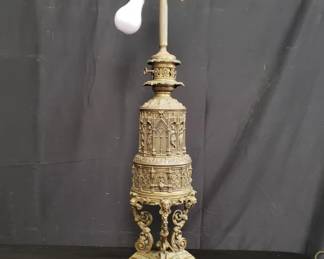 Lot # : 270 - Vintage brass table lamp
