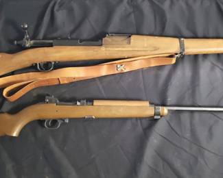 Lot # : 441 - 2 Vintage pellet prop gun rifles

