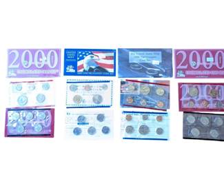 Lot # : 630a - Four US Mint Uncirculated coin sets in original
