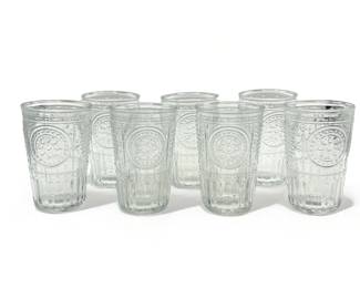 Lot # : 563a - 7 Bormoioli Rocco Italian romantic glasses
