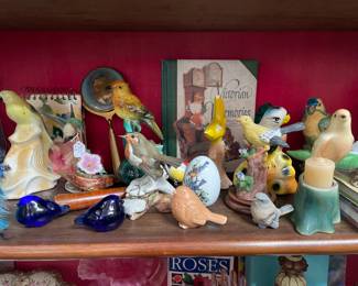 Vintage bird figurines 