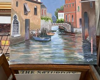 Vintage oil painting 