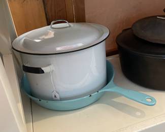 Vintage enamel pots 50%off