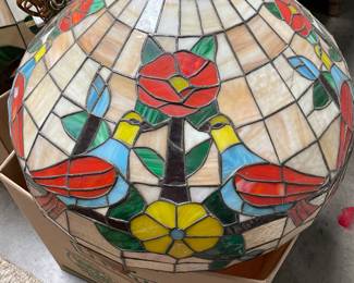 Stain glass chandelier 