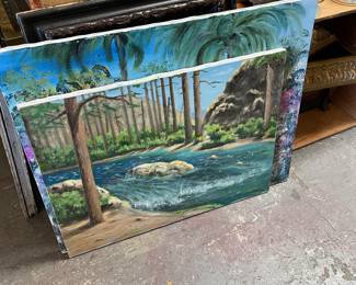 Vintage oil paintings