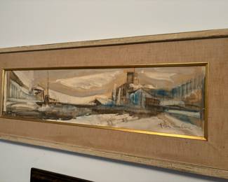 Landscape Impressionist Cityscape Oil Painting by Paul Lee