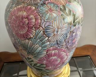 Ethan Allen Floral Table Lamp