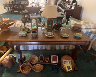 Baskets, Tiffany Clock Movement