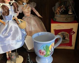Wizard of Oz Dolls w/Accessories,
Wizard of Oz Hallmark Ornament w/Box,