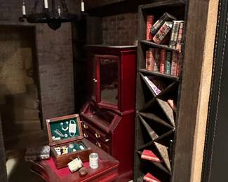 Sherlock Holmes Memorabilia.  Our Homeowner built this miniature of Sherlock Holme Residence.