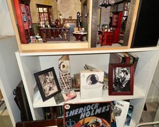 Sherlock Holmes Memorabilia.  Our Homeowner built this miniature of Sherlock Holme Residence.
