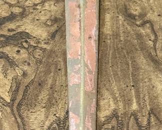 Rare set of Tiffany Studios Bronze Zodiac Letter Opener and Brass Pen Tray.  