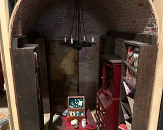 Sherlock Holmes Memorabilia.  Our Homeowner built this miniature of Sherlock Holme Residence.s