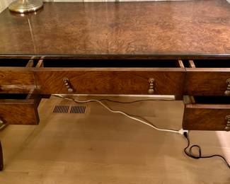 Buy It Now $750.00  This is a Biedermeier Burl Walnut Hand-Crafted Desk by William Switzer and Made in Italy.  This desk is Exquisite and a real piece of European Style from the 17th-18th Centuries.  