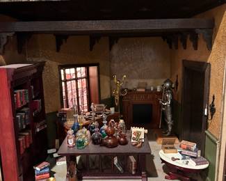 Sherlock Holmes Memorabilia.  Our Homeowner built this miniature of Sherlock Holme Residence.