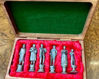 Sherlock Holmes Set of Pipe Tampers in Wood Collector Box