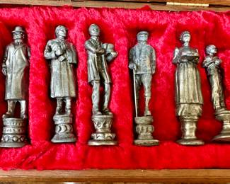 Sherlock Holmes Set of Pipe Tampers in Wood Collector Box