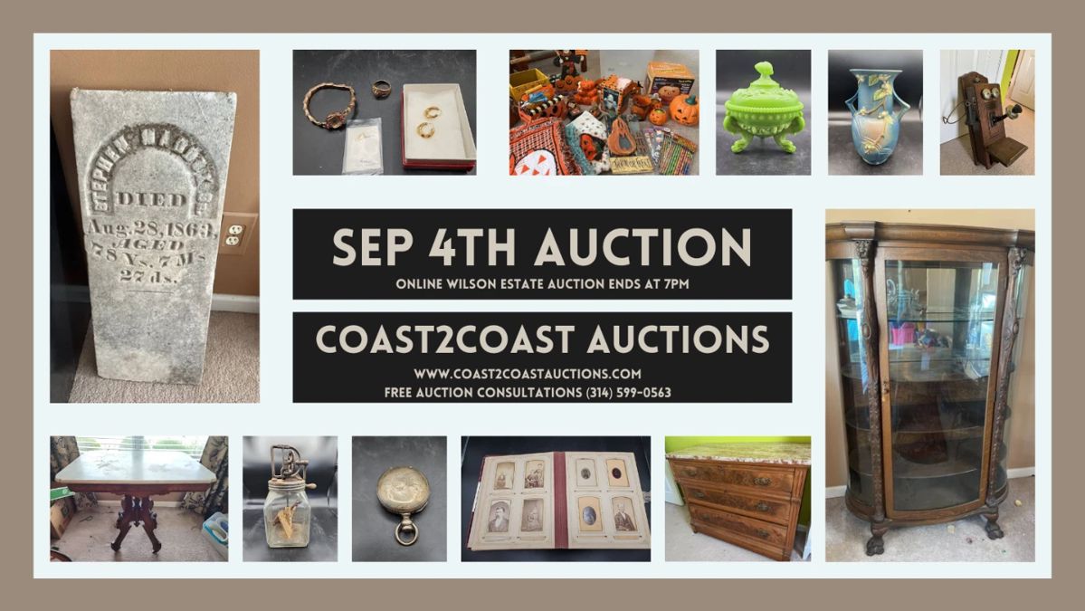https://bit.ly/C2C09042024 September 4th Online Estate Auction