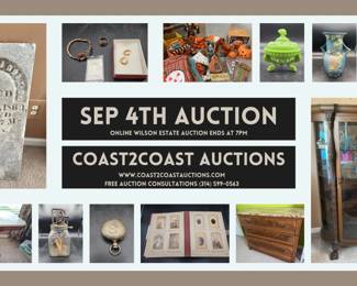 https://bit.ly/C2C09042024 September 4th Online Estate Auction