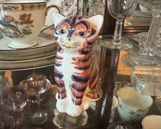 Royal Crown Derby cat