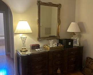 Early Vintage French provincial style dresser 