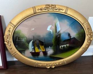 1943 japanese reverse painting 