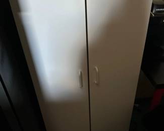 White storage cabinet