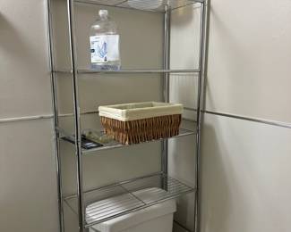 Over the toilet storage racks
