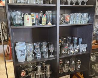 Assortment of beer glasses.
$2-$5 each
Extra large mugs and pitchers
$5-$15