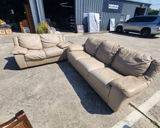 2 vynil sofas $200 for the pair.