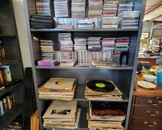Cd's music $1 each
Vynil records $1 each