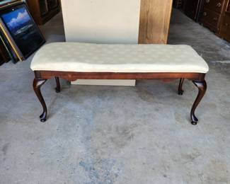 Sturdy and stable bench.
$40
Could use a new upholstery job but can definitely be used as is.