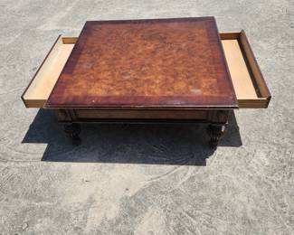 Large coffee table with 2 drawers.