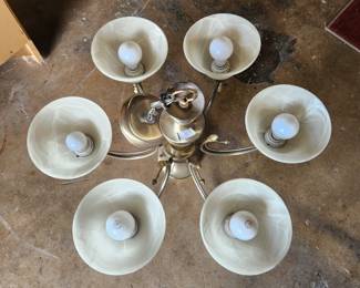 Chandelier with light bulbs included.
$20