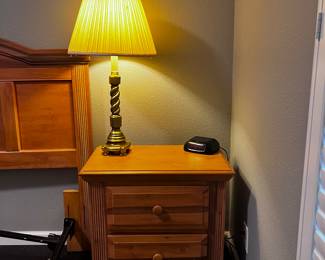 25 1/2 tall
26 1/2 wide
14 deep.
Matches dresser and headboard